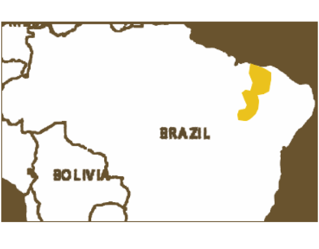 Mapa výskytu Brazílska červeno-biela tarantula 