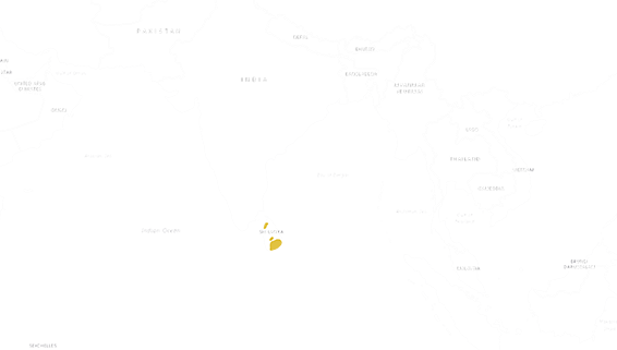 Mapa výskytu Leopard cejlónsky