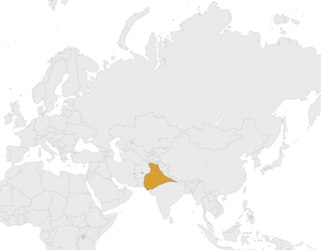 Mapa výskytu Gekončík nočný