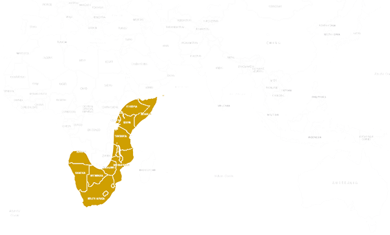 Mapa výskytu Korytnačka leopardia