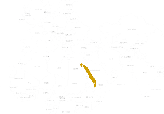 Mapa výskytu Pichľavec ozdobný