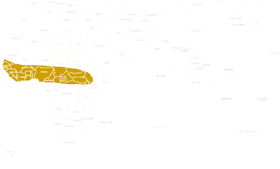 Mapa výskytu Varan stepný